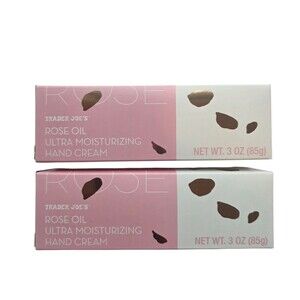 2 Pack Trader Joe's Rose Oil Ultra Moisturizing Hand Cream  3oz